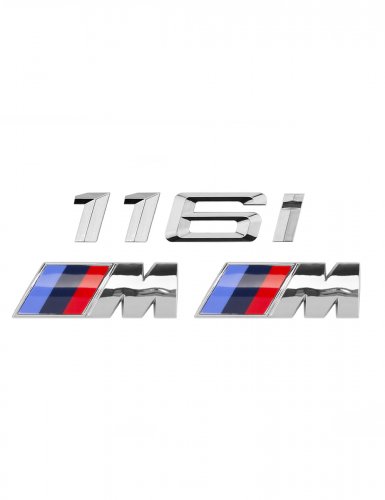 Эмблема на багажник для BMW 116i и M на крыло хром - фото фото 6