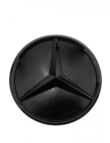 Эмблема на решетку для Mercedes черный глянец 205 мм. - фото фото 6