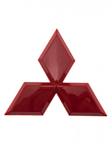 Эмблема для Mitsubishi 8*7 см красная - фото фото 7