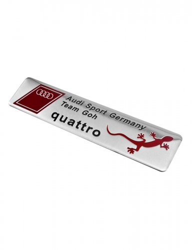 Эмблема для Audi Quattro Team 120х26 мм. - фото фото 4