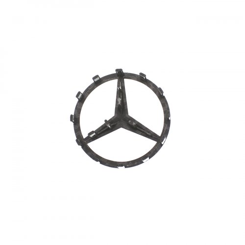 Эмблема на руль Mercedes-Benz рисунок карбона 57 мм - фото фото 3