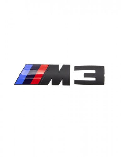 Эмблема на багажник для BMW M3 черный матовый - фото фото 6