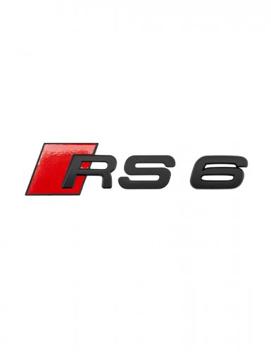 Шильдик на багажник для Audi RS6 черный матовый - фото фото 6