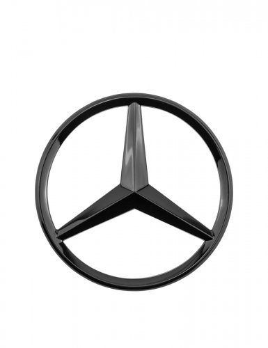Эмблема на руль для Mercedes черный глянец 18 ножек - фото фото 6