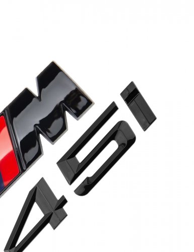 Эмблема на багажник для BMW 645 i и M на крыло черный глянец - фото фото 5