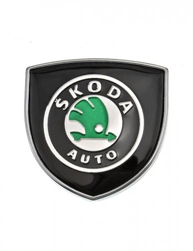 Эмблема для Skoda герб с хром ободком - фото фото 6