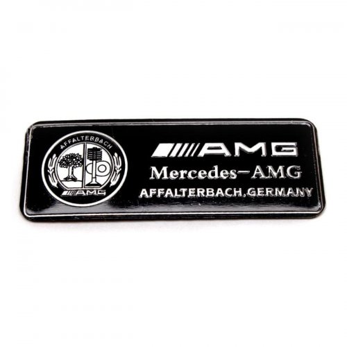 Табличка AMG черная - фото