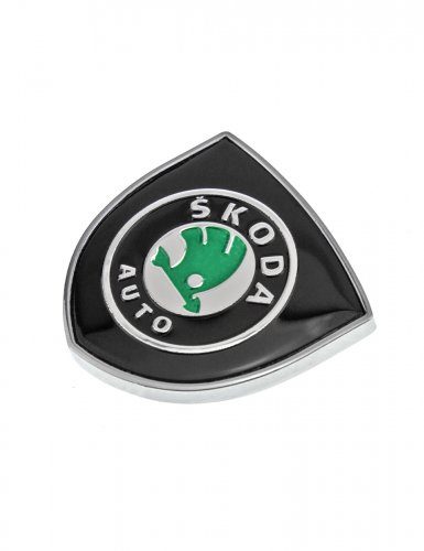Эмблема для Skoda герб с хром ободком - фото фото 4