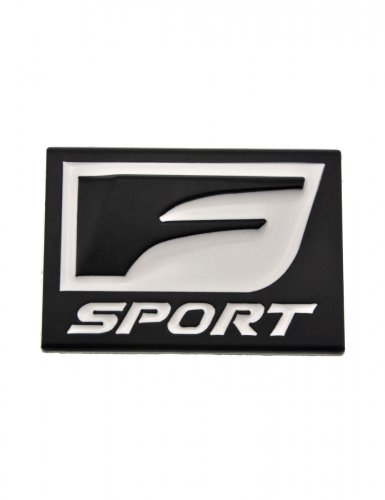 Шильдик для Lexus F-sport черный 65x45 - фото фото 7