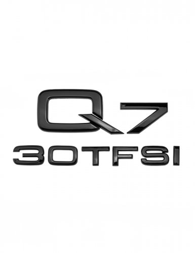 Эмблема на багажник для Audi Q7 30 TFSI черный глянцевый - фото фото 6
