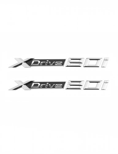 Эмблема на крыло для BMW X-drive 20i хром 2 шт. - фото фото 6