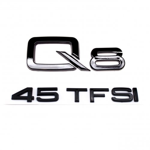 Комплект: шильдик на багажник Audi Q8 + 45 TFSI - фото