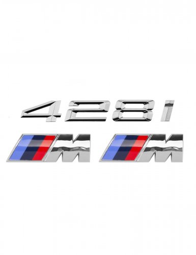 Эмблема на багажник для BMW 428i и M на крыло хром - фото фото 6