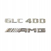Комплект: шильдик на багажник Mercedes GLC400 (2017+) +AMG - фото