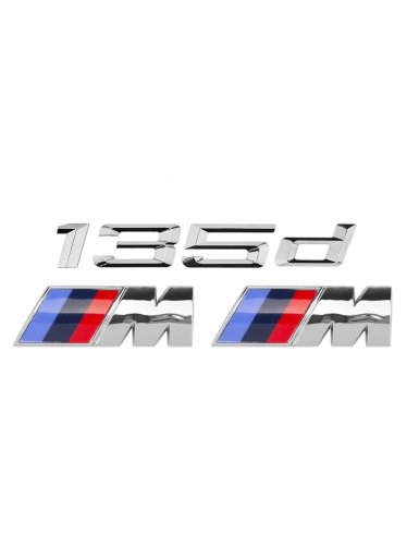 Эмблема на багажник для BMW 135 d и M на крыло хром - фото фото 6