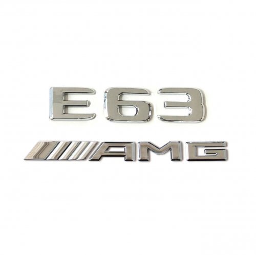 Комплект: шильдик на багажник для Mercedes E63 (2017+) +AMG - фото