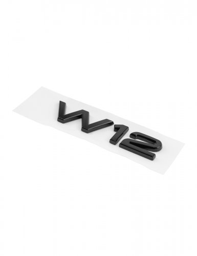 Эмблема на крыло для Audi W12 черный глянец 1 шт. - фото фото 4