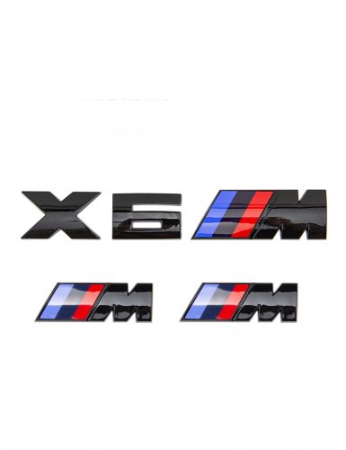 Эмблемы для BMW X6 черный глянцевый на багажник и крыло - фото фото 6