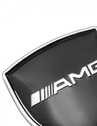 Эмблема для Mercedes AMG щит черный глянец - фото фото 5