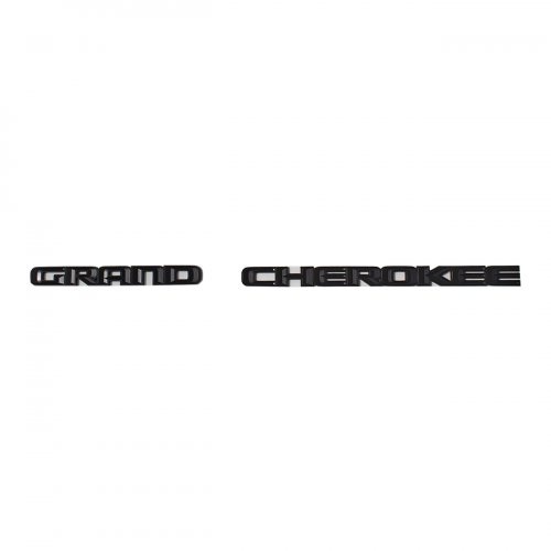 Шильдик на дверь для Jeep Grand Cherokee черный мат - фото