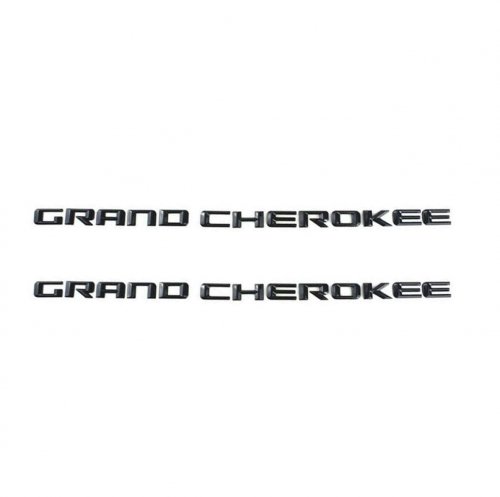 Комплект: эмблема Grande Cherokee черный глянец 2 шт. - фото