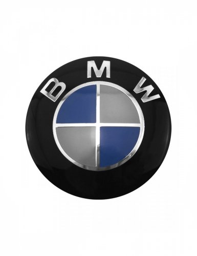 Наклейка на эмблему для BMW 78 мм черный глянец - фото фото 6