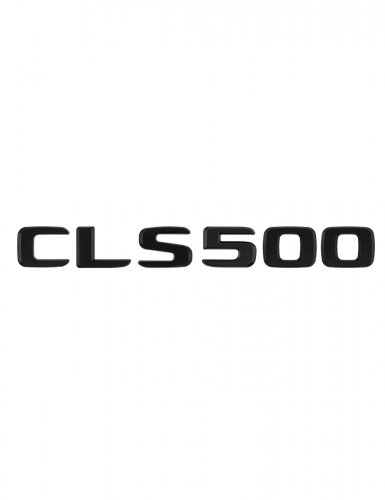 Шильдик на багажник для Mercedes CLS500 черный матовый - фото фото 6