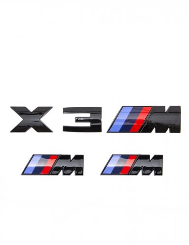 Эмблемы для BMW X3 черный глянцевый на багажник и крыло - фото фото 6