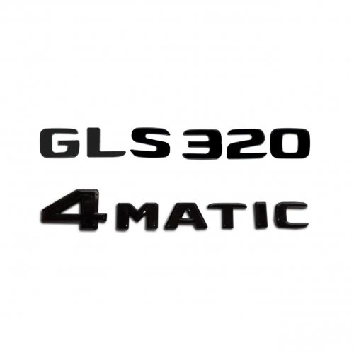 Комплект: шильдик на багажник Mercedes GLS320 (2017+)+4matic - фото