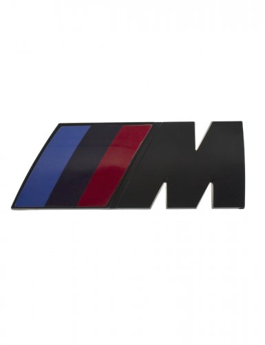 Эмблема на решетку радиатора M для BMW черный мат - фото фото 6