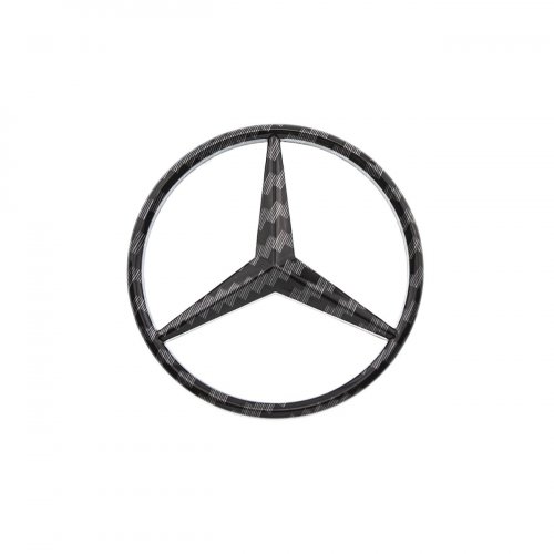 Эмблема на руль Mercedes-Benz рисунок карбона 52 мм - фото