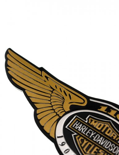 Алюминиевая эмблема Harley Davidson череп - фото фото 5