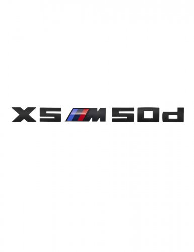 Эмблема на багажник для BMW X5M50d черный матовый - фото фото 6