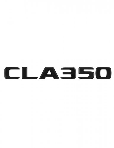 Шильдик на багажник для Mercedes CLA350 черный матовый - фото фото 6