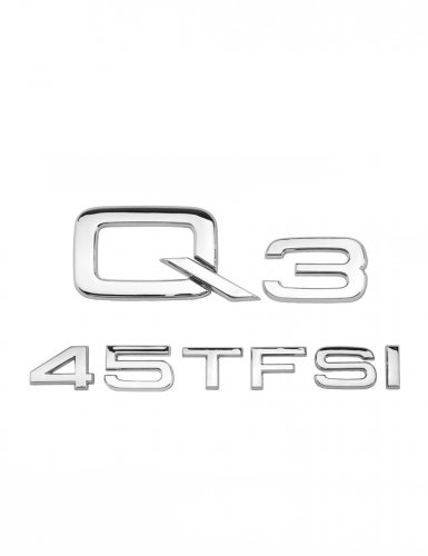 Эмблема на багажник для Audi Q3 45 TFSI хром - фото фото 6