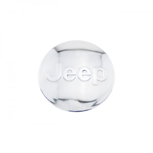 Колпачок на литой диск Jeep 64 мм 1 шт хром - фото