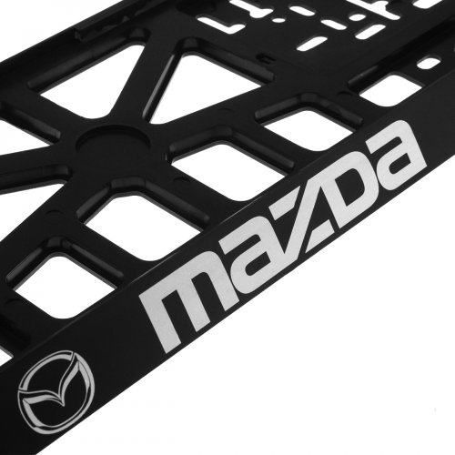 Комплект: пластиковая рамка для гос. номера Mazda 2шт. - фото фото 3