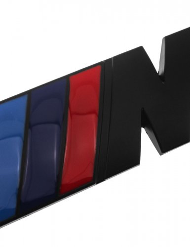 Эмблема на решетку для BMW M-performance черная матовая - фото фото 5