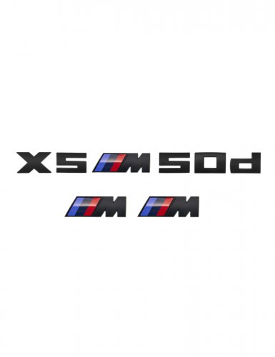 Эмблемы для BMW X5 черный матовый на багажник и крыло - фото фото 6