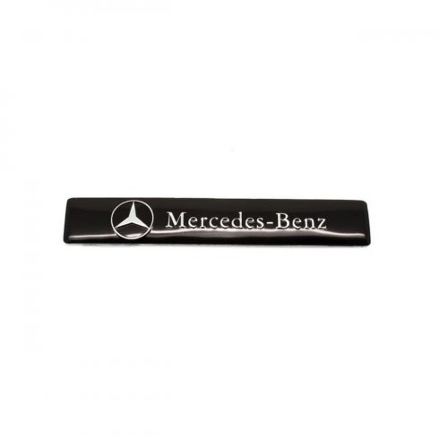 Табличка Mercedes черная - фото