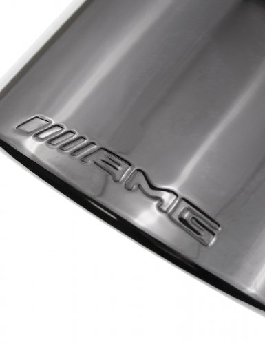Насадки на глушитель для Mercedes AMG черный глянец 2 шт. - фото фото 3
