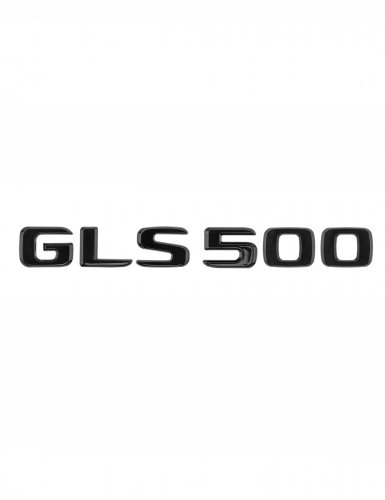 Шильдик на багажник для Mercedes GLS500 черный глянец - фото фото 6