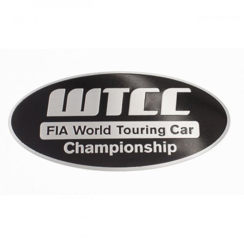 Эмблема FIA World Touring Car Championship черная 85x45 мм - фото