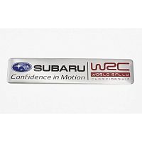 Эмблема универсальная Subaru World Rally 120x27 мм 1 шт. - фото