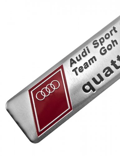 Эмблема для Audi Quattro Team 120х26 мм. - фото фото 5