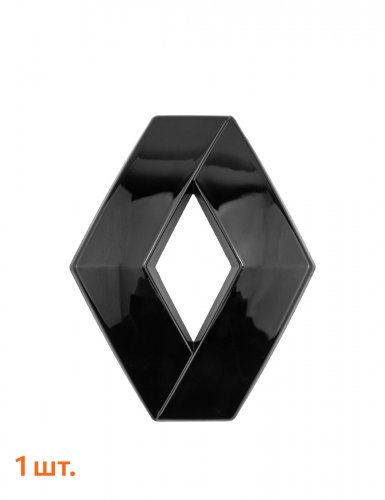 Эмблема на капот или багажник для Renault черный глянец - фото фото 6