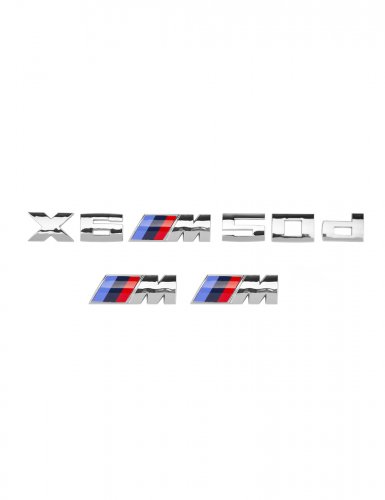Эмблемы для BMW X6 хром на багажник и крыло - фото фото 6