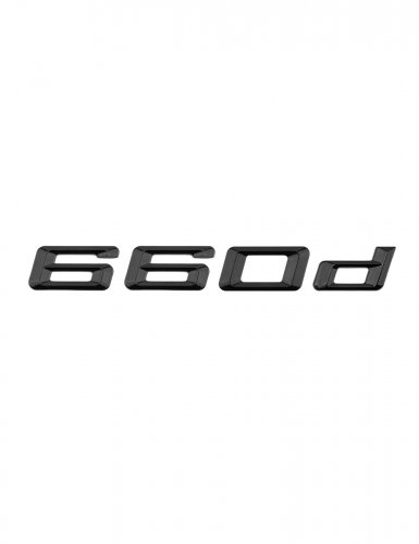 Шильдик на багажник для BMW 660d черный глянец - фото фото 6