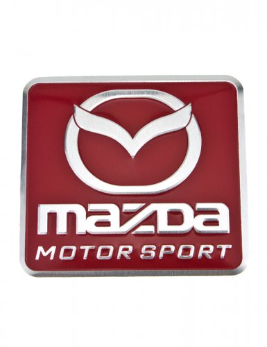 Эмблема для Mazda MOTOR S красная 55x60 - фото фото 7