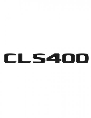 Шильдик на багажник для Mercedes CLS400 черный матовый - фото фото 6